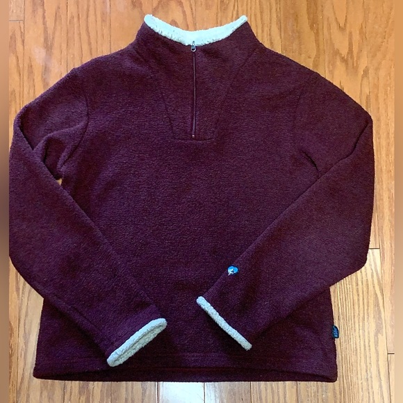 Women’s Small KUHL 1/4 Zip Alfpaca Fleece Sweater Mid Layer - Picture 2 of 16